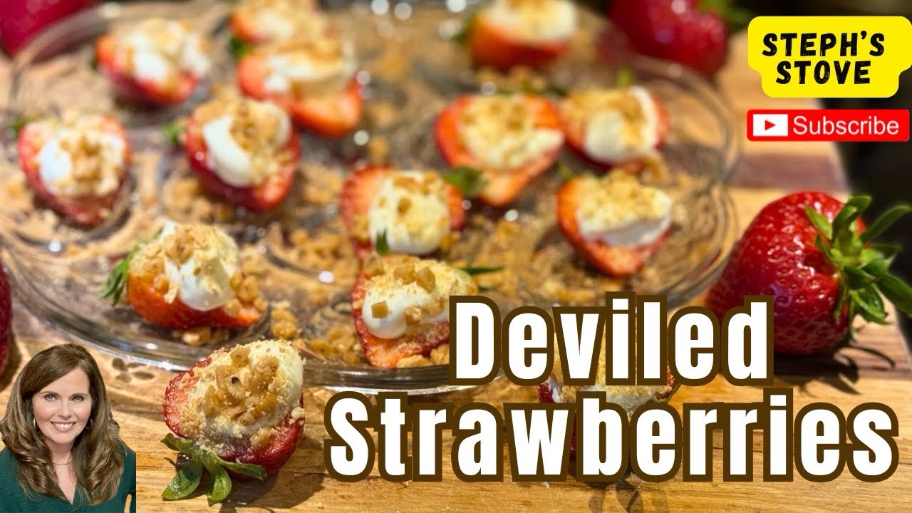 Deviled Strawberries: A Perfect Bite Sized Treat for Your Next Picnic or Gathering - Steph’s Stove