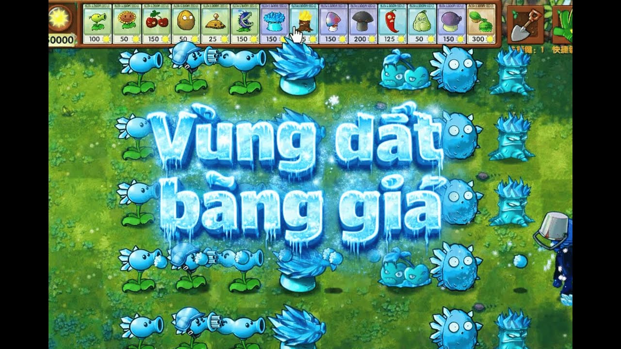 Thực Vật và Zombies--PvZ-- Vùng đất băng tuyết vs 9999 Zombie