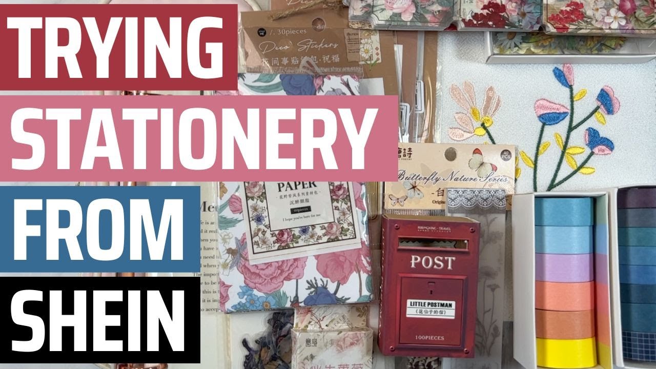 HUGE SHEIN Stationery Haul | Affordable Paper Craft and Sticker Supplies | Pastel & Vintage Style