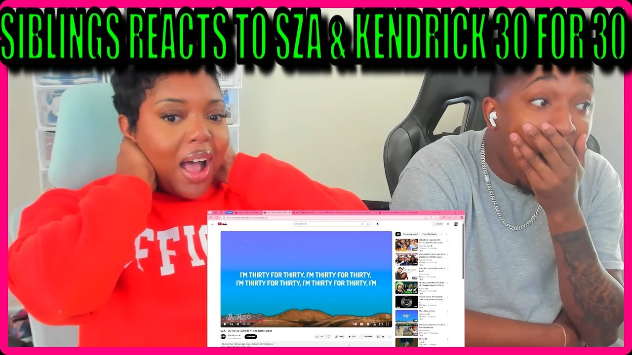 SZA - 30 For 30 (Lyrics) ft. Kendrick Lamar | REACTION!!!