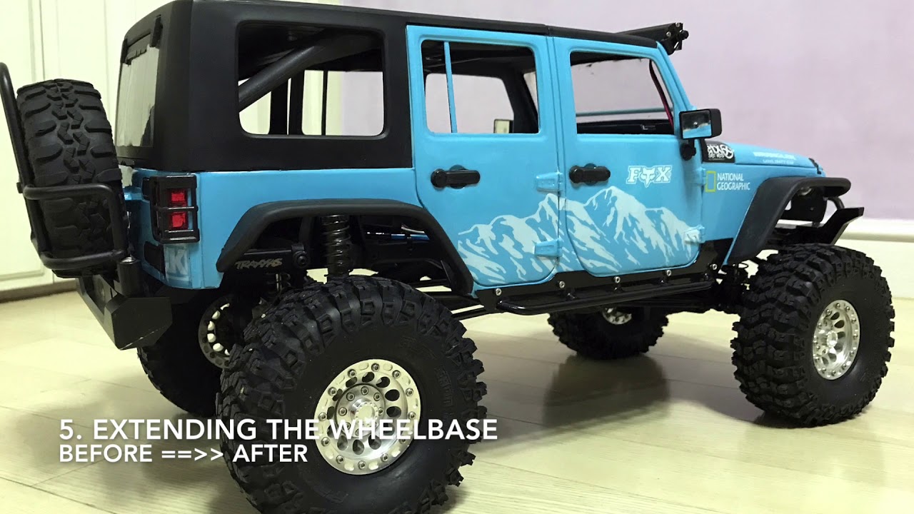 Traxxas TRX4 | Jeep Rubicon JK body installation work