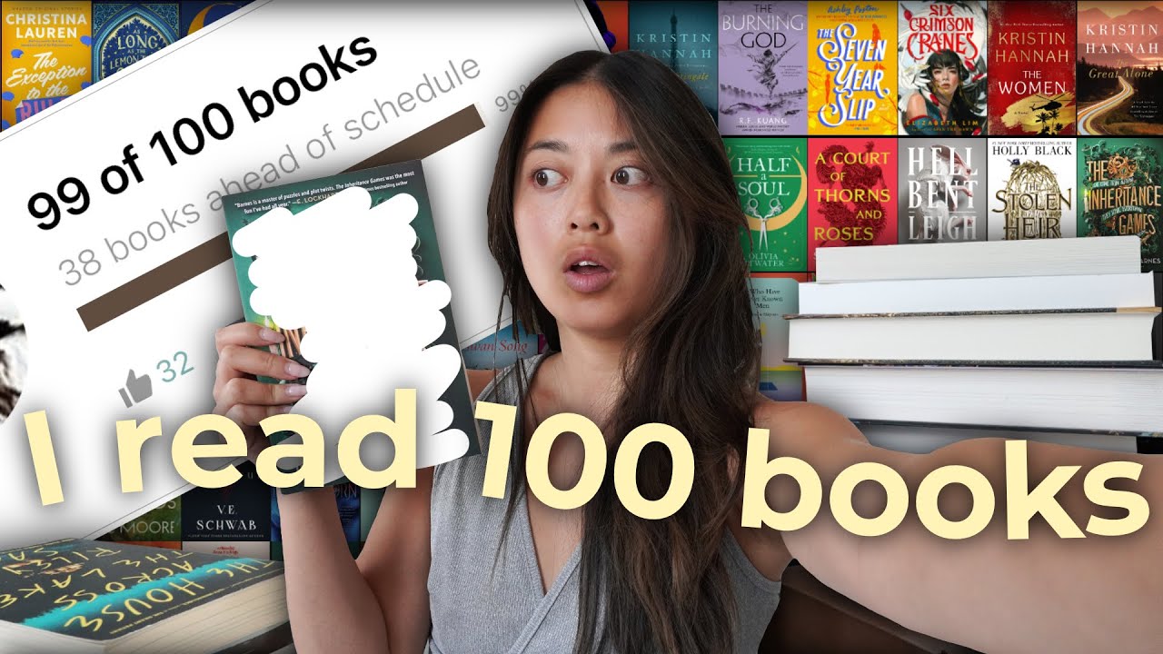 read 100 books with me 📚 (reading goal = done)