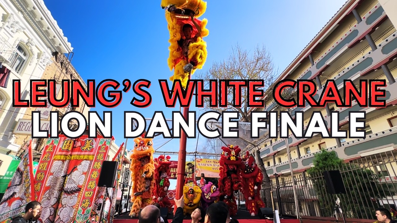梁馆白鹤龙狮团 Leung’s White Crane Lion Dance Finale | 2026 Chinese New Year Community Street Fair