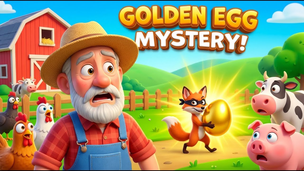 Fox Stole the Golden Egg 🥚 | Funny Farm Cartoon for Kids | 3D Animation