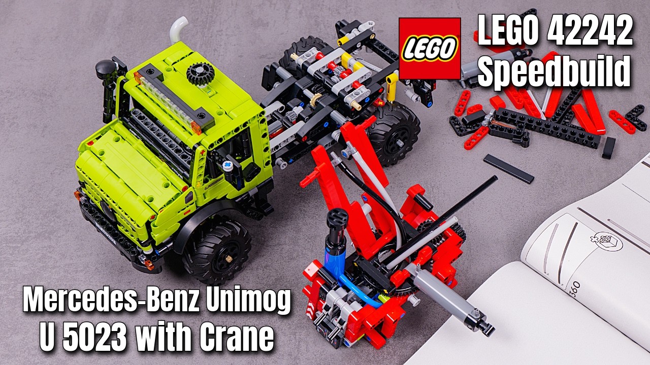 LEGO 42242 Speedbuild | LEGO Mercedes Benz Unimog U 5023 w Crane | Timelaps 42242 LEGO Technic 2026