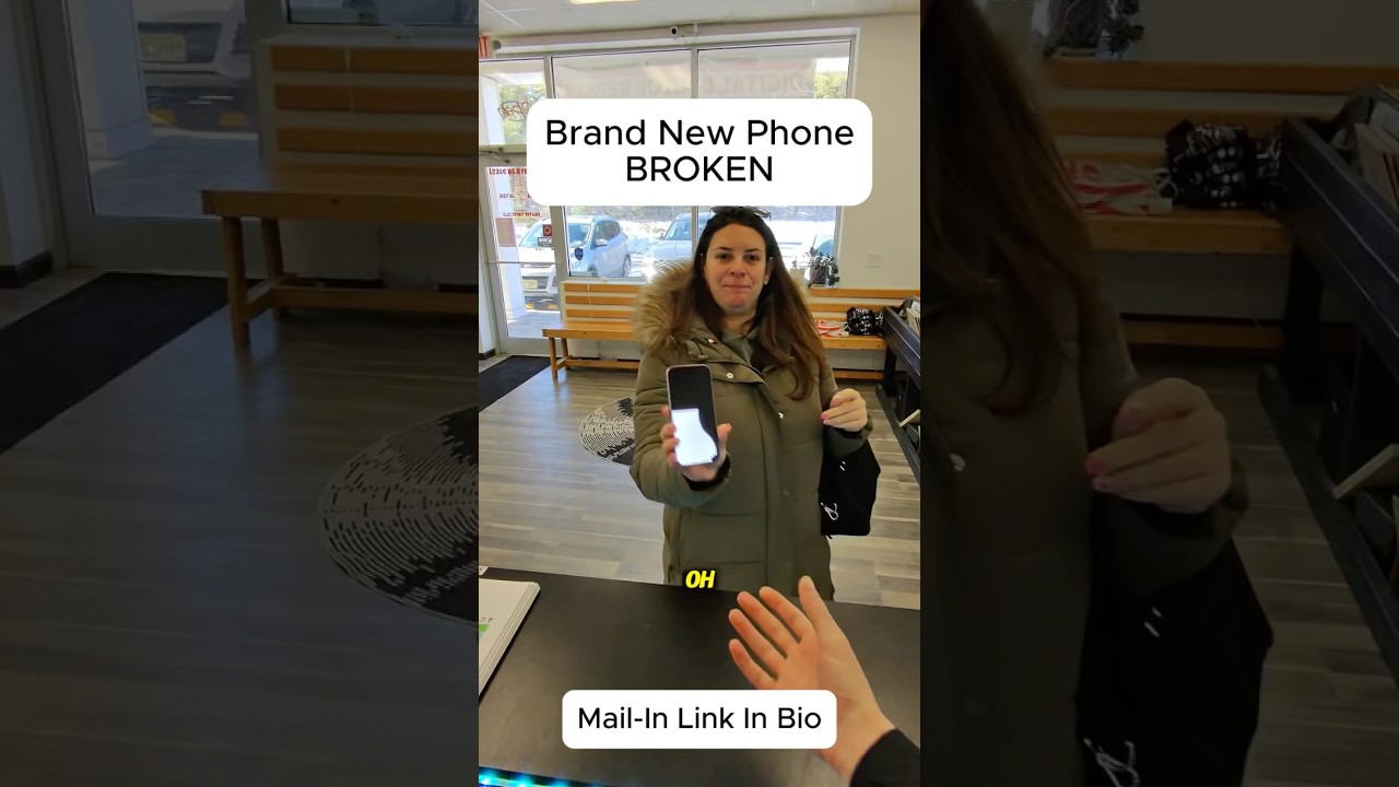 BRAND NEW PHONE BROKE #brokenfix #smartphone #gaming #problemfix #tech #cellphone #education