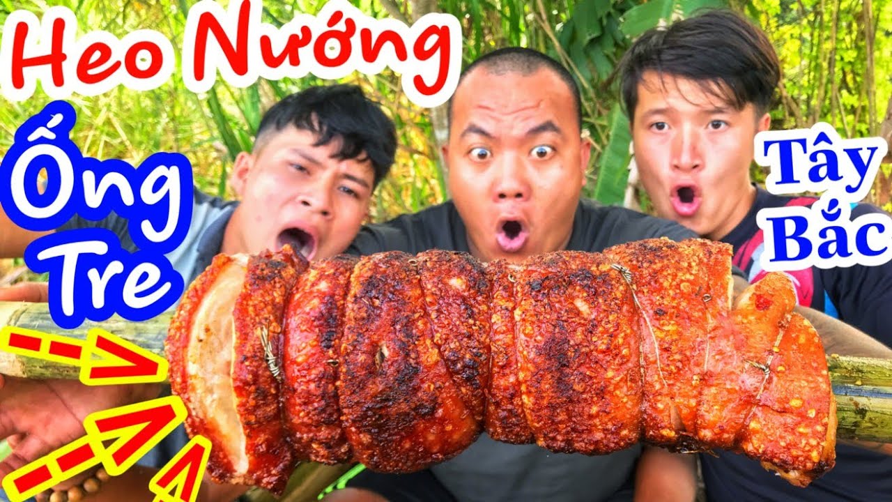TXTV - Thánh Xàm Làm Món Đặc Sản Tây Bắc Thịt Heo Nướng Đòn khiến cả team chảy nước miếng