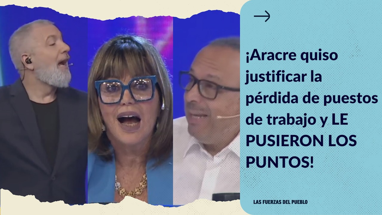 ¡Aracre QUISO JUSTIFICAR LA PÉRDIDA DE PUESTOS DE TRABAJO Y LE PUSIERON LOS PUNTOS!