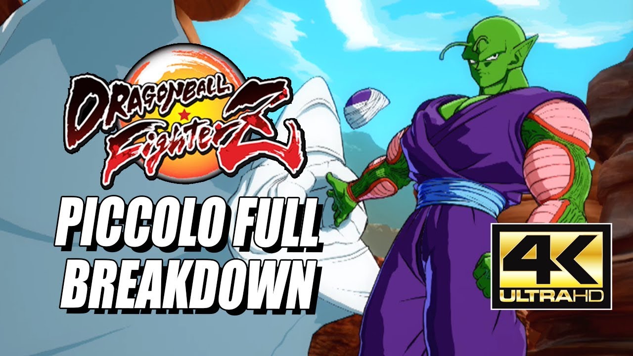PICCOLO - Combos, Specials & Breakdown: DragonBall FighterZ (4K HD)
