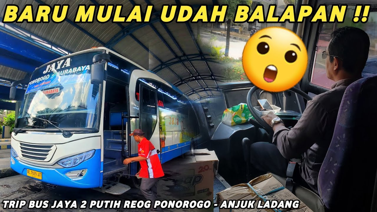 Baru Mulai Sudah Balapan Vs Restu Panda !! | Trip Bus Jaya Putih Ponorogo - Nganjuk