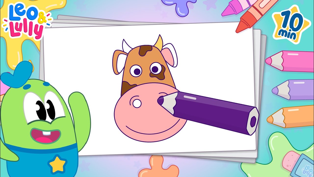 DESENHO PASSO A PASSO | APRENDENDO A DESENHAR | DESENHANDO COM LEO E LULLY | DESENHO F&Aacute;CIL INFANTIL