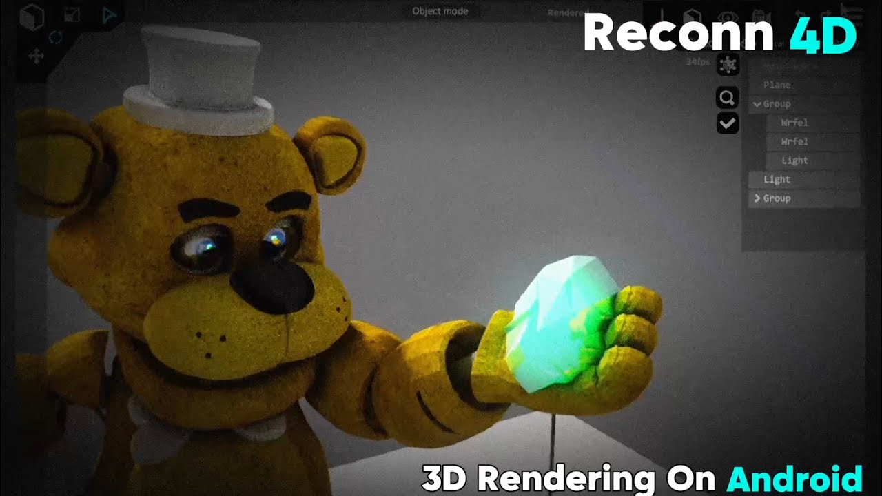 Mobile Render Engine Test #3 (Reconn 4D 1.6.7)