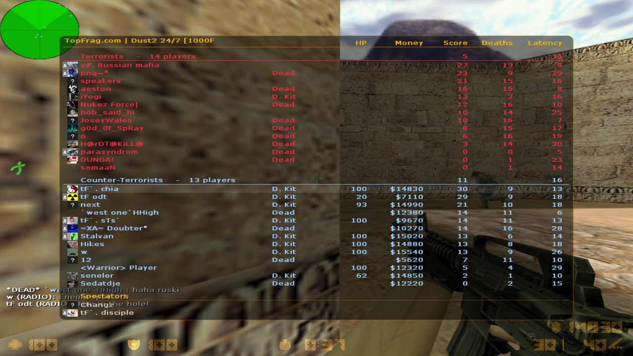 chia counter-strike 1.6 stream