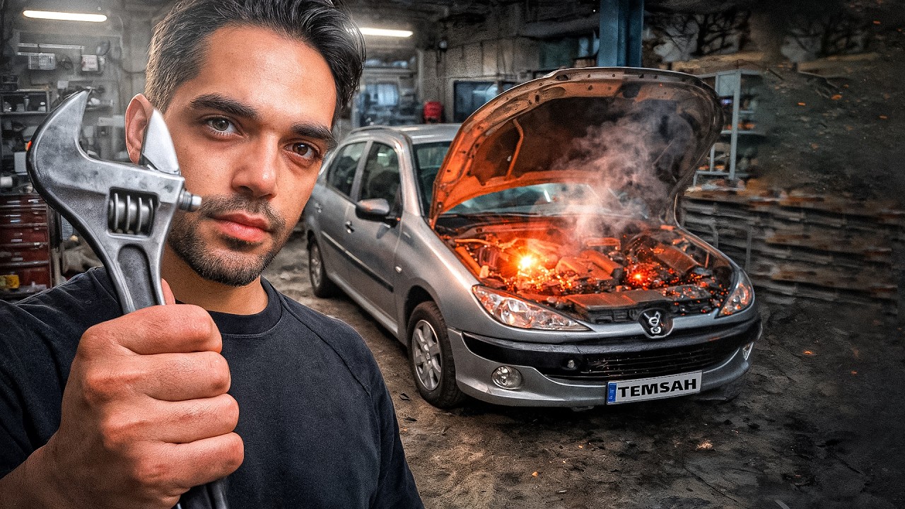 تعمیر اجباری موتور206 😎🚗