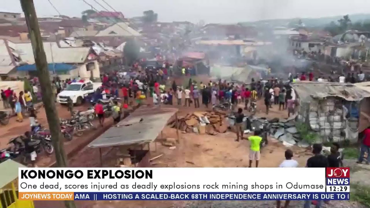 Konongo Explosion: 1 dead, scores injured as deadly explosions rock mining shops in Odumase