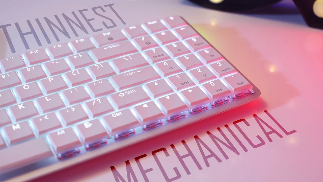 The THINNEST low profile MECHANICAL BT keyboard - DREVO Joyeuse
