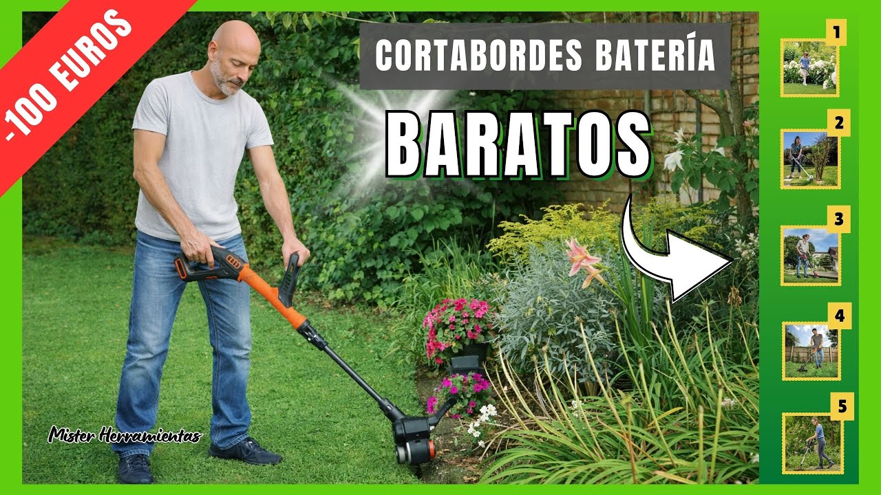 5 Cortabordes a batería, baratos y potentes por menos de 100 euros: Incluido batería y cargador