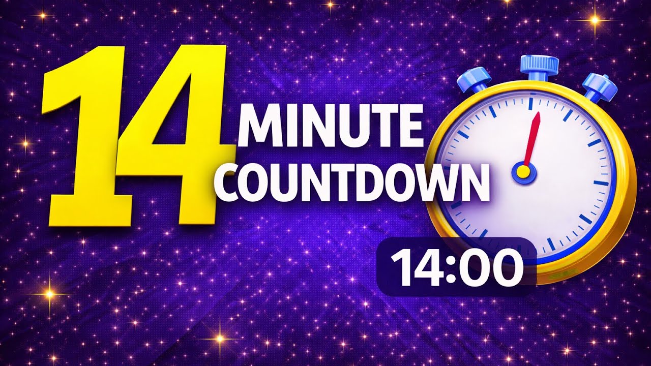 14 Minute Timer | Classroom Countdown Timer