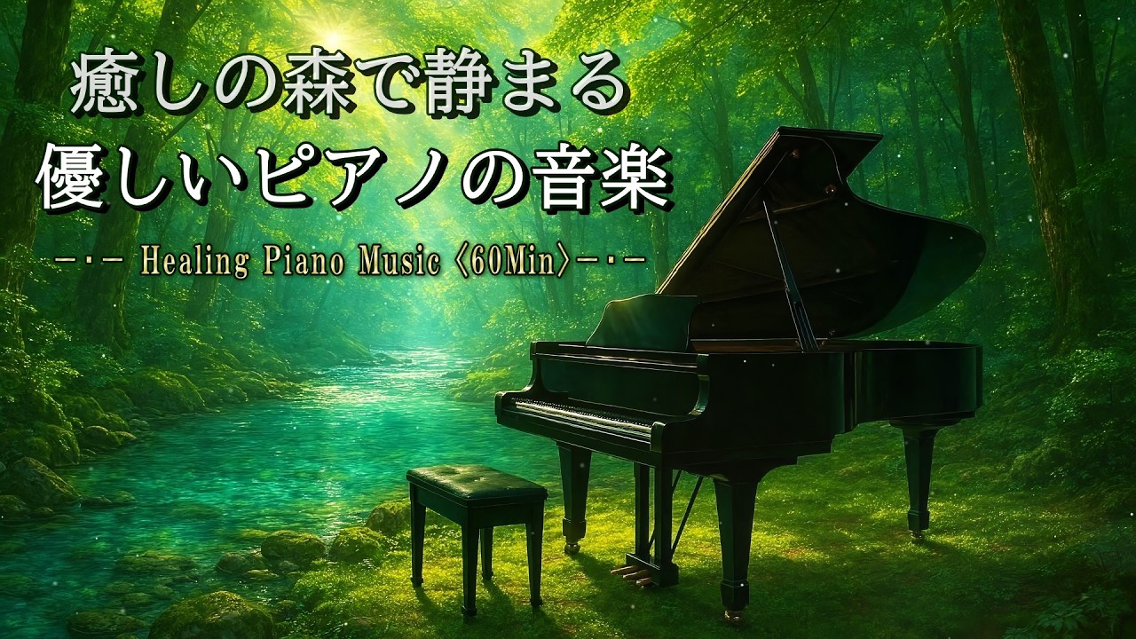 【癒しの森で自律神経を整える】優しいピアノと自然の調べ【Healing Piano Music】