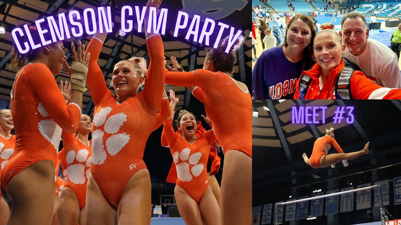 Clemson Gymnastics first ever travel meet | Meet the girls | First road win | Highlights