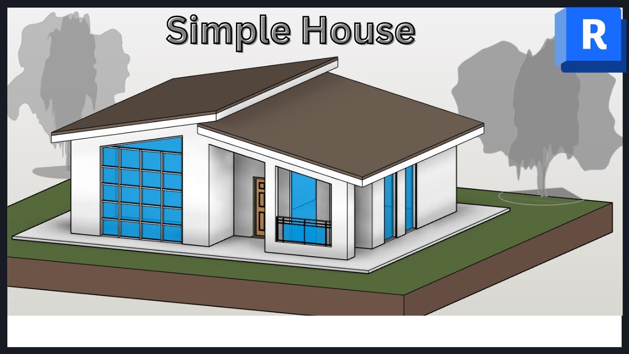Revit tutorials || Build Simple House Step By step.