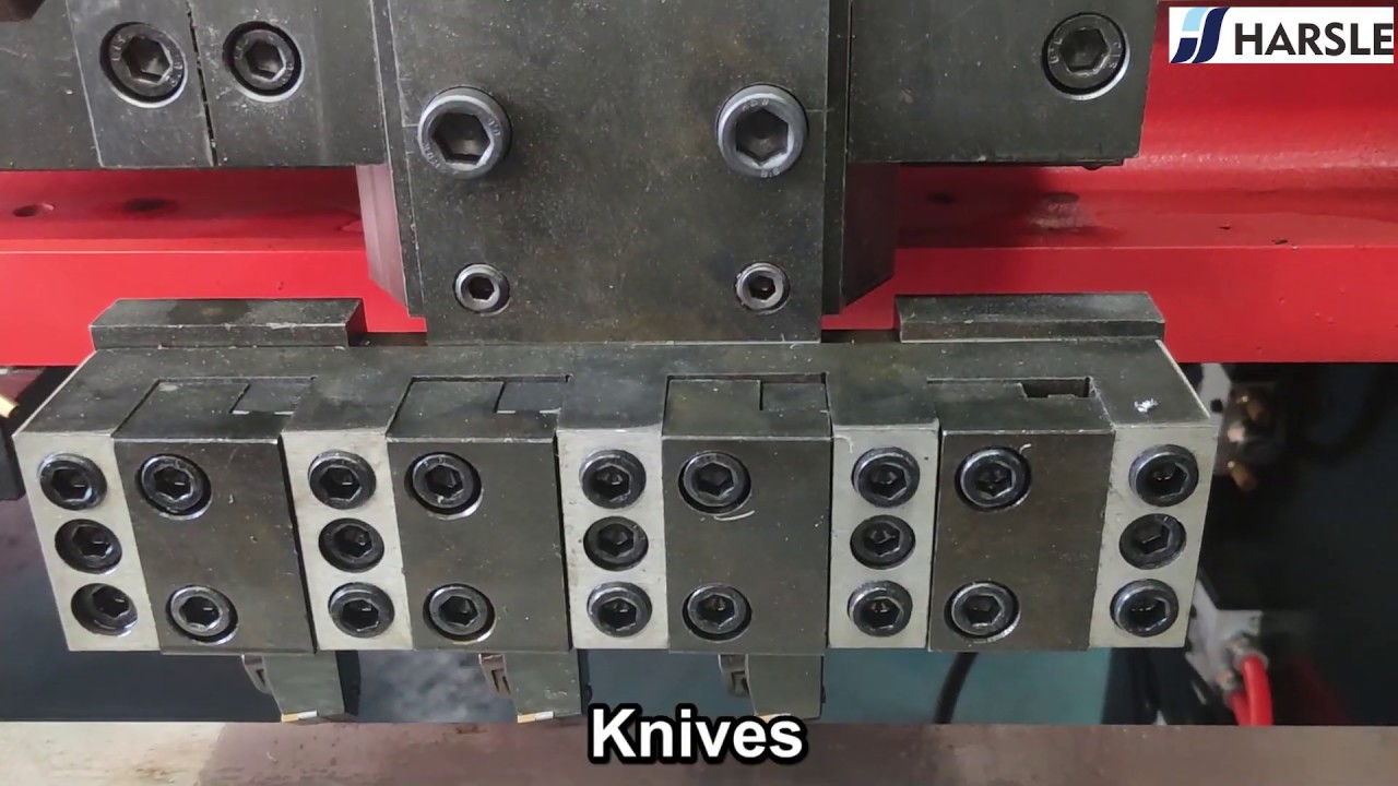 HARSLE Vertical Metal Sheet CNC V Grooving Machine, Stainless steel V groover