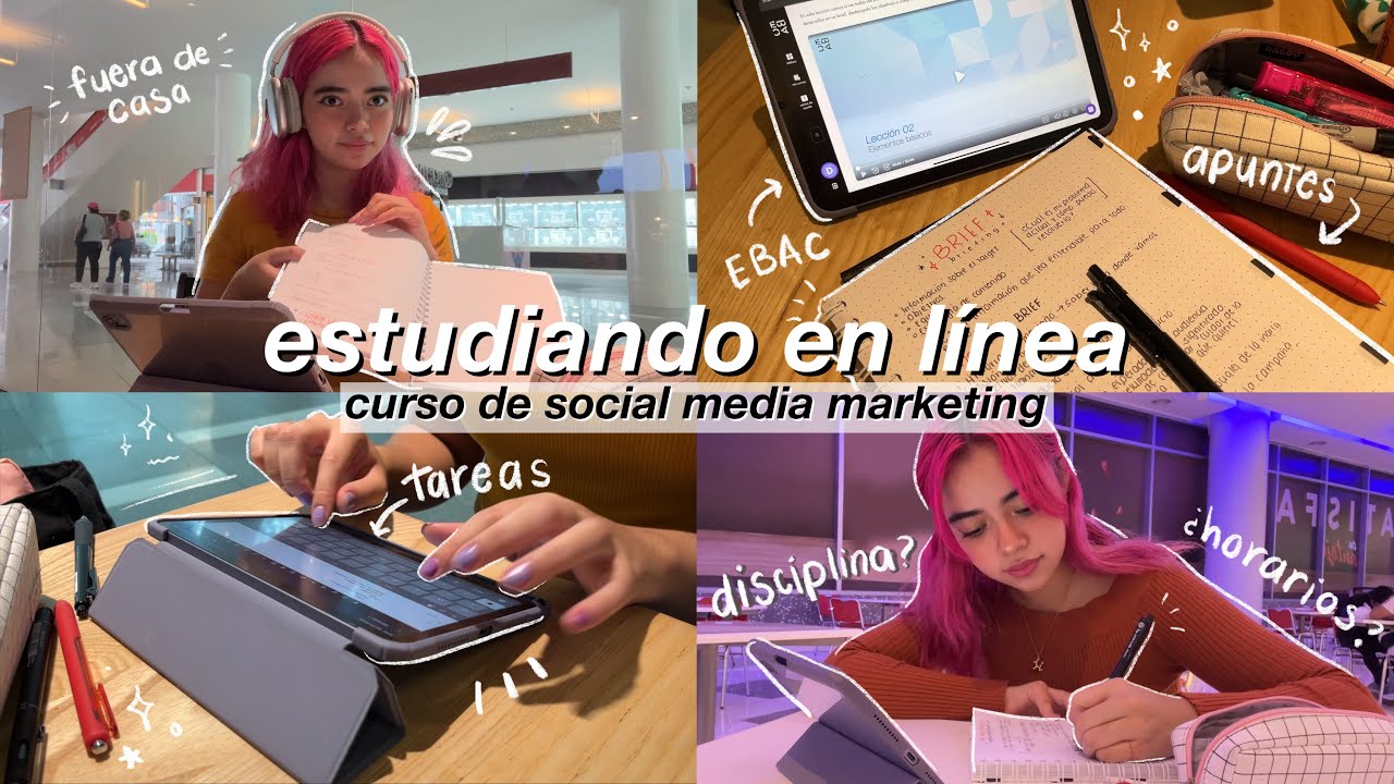 💻 vlog estudiando online &iquest;funciona? // estudiando en EBAC Social Media Marketing 🎧