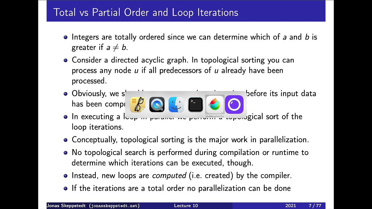 EDAN26 F10 / 2: Finding parallelism in loops (level 4)