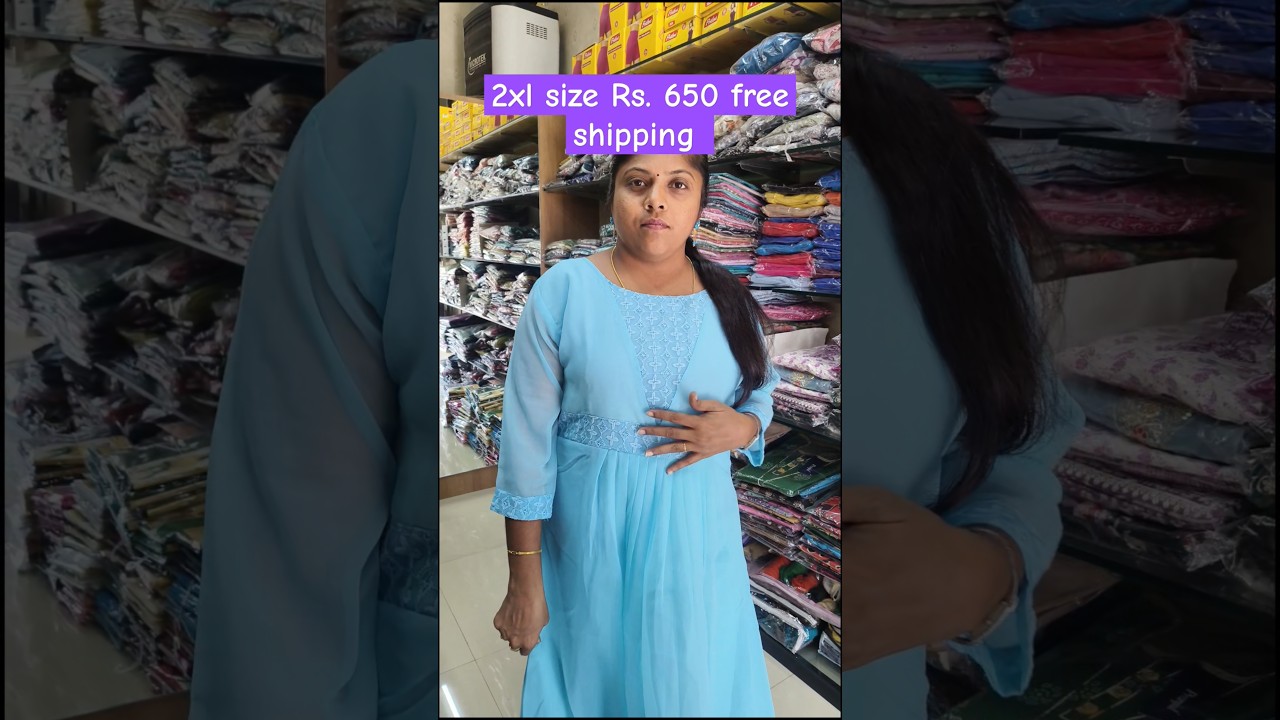 Georgette Material with Lining 2xl Size Colors Available @650 Booking 9952448271 