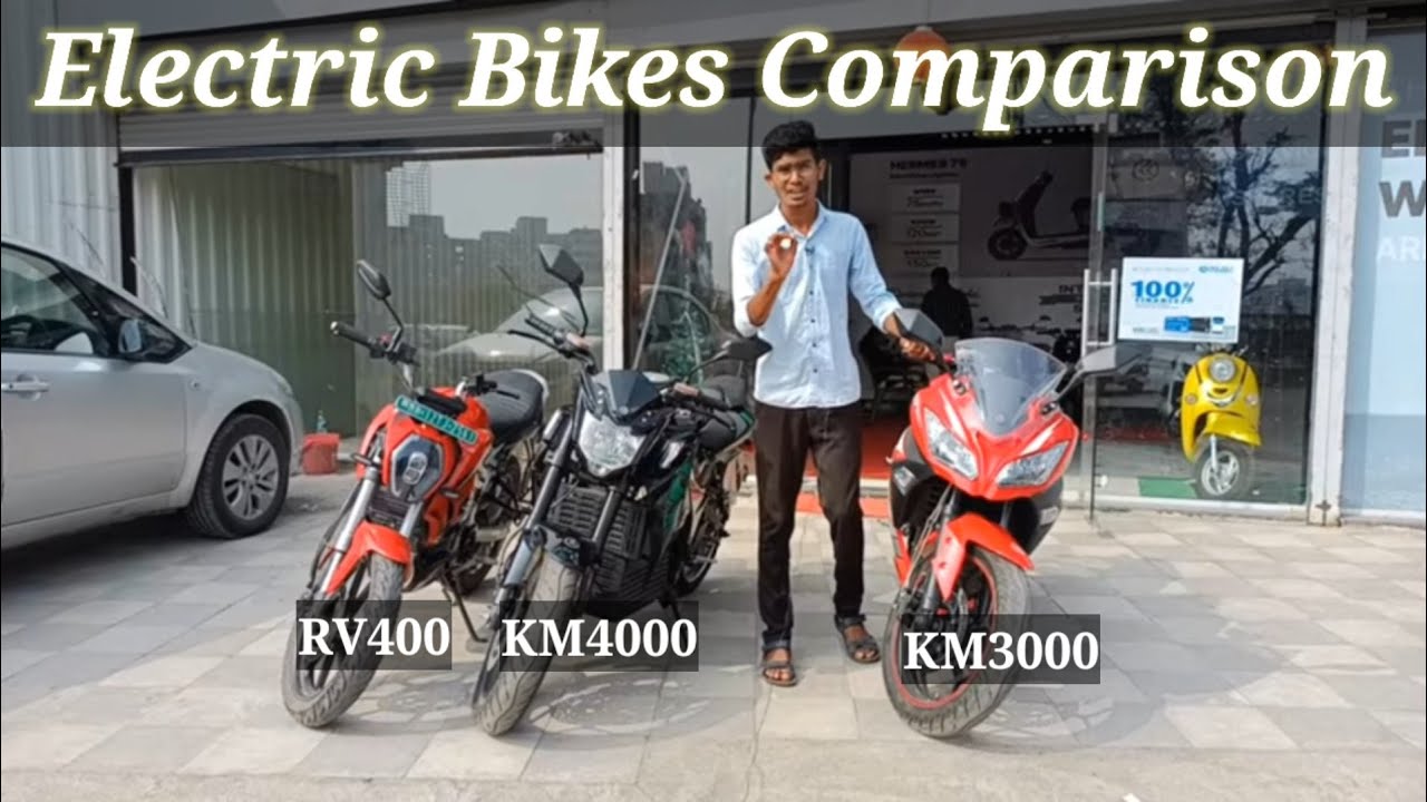 Electric bike Revolt rv400/KM4000//KM3000 comparison #akashsakhare
