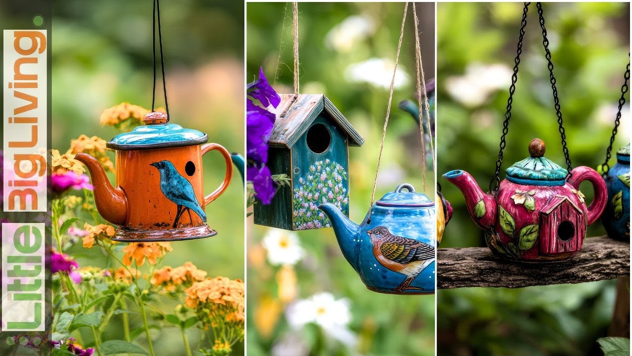 Small Garden Makeover with Thrifted Junk Decor & DIY Garden Art