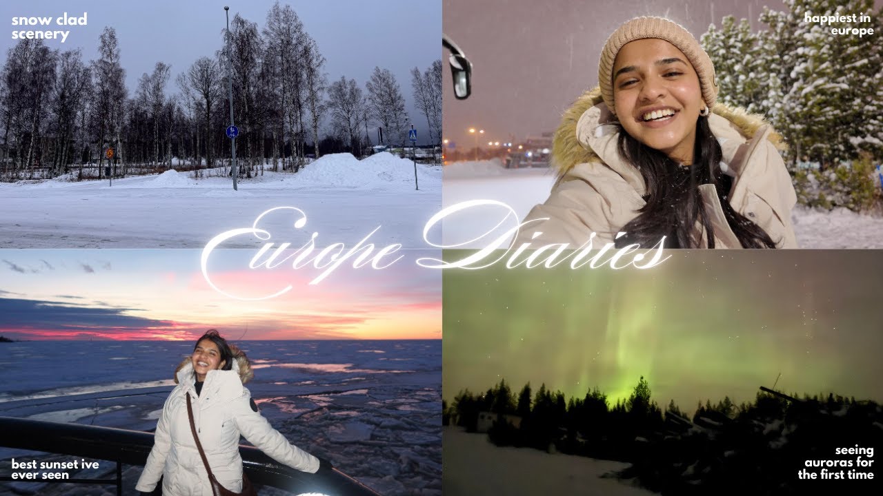 europe diaries 🌍✨ (santa claus village 🎅, jumping in the arctic ocean 🌊 are northern lights a scam?)