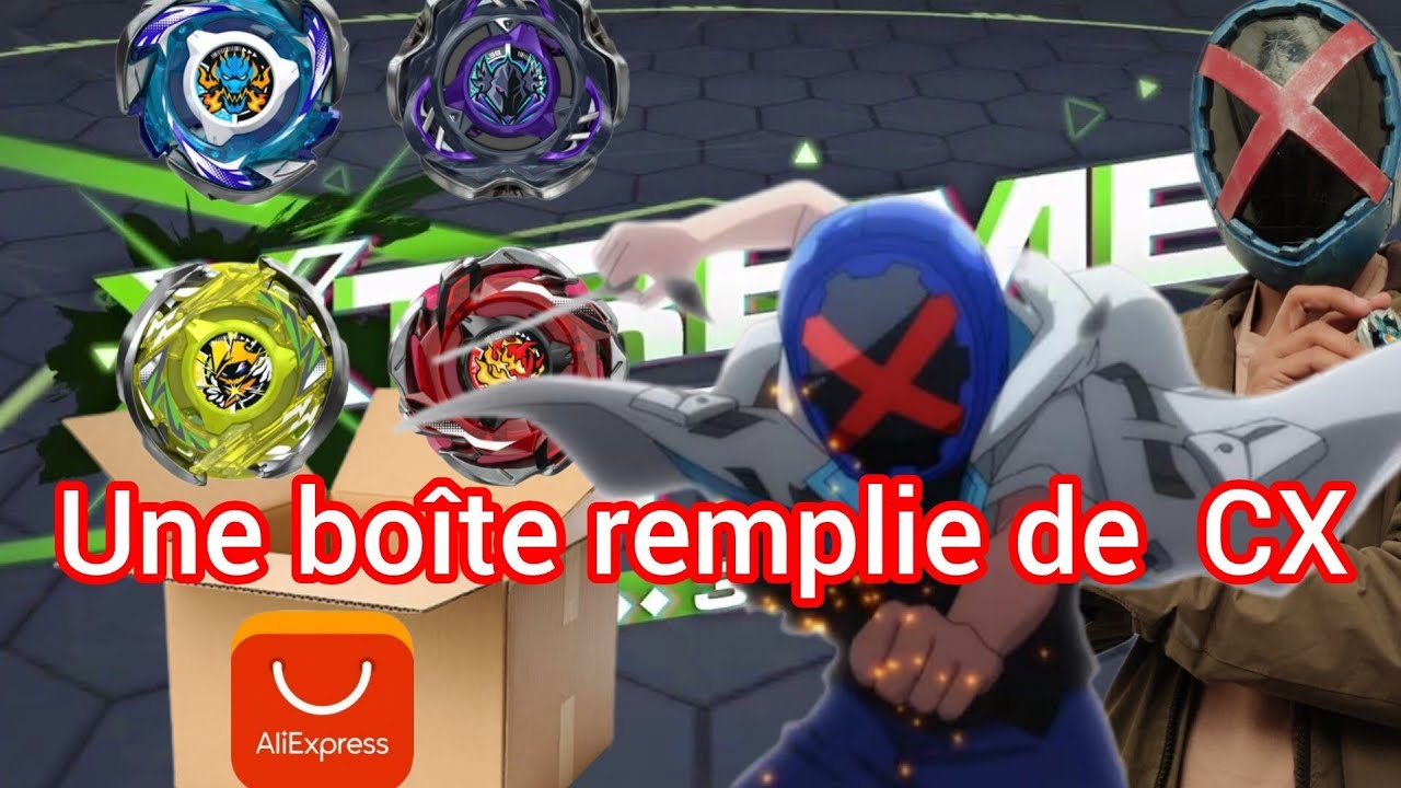 Beyblade X : on ouvre une boîte remplie de Beyblade CX de Aliexpress!! UNBOXING et BEYBATTLE TEST 