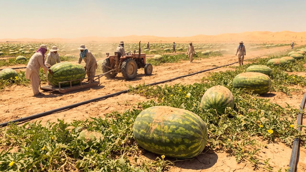 Intentaron cultivar sandías en el desierto los resultados te sorprenderán
