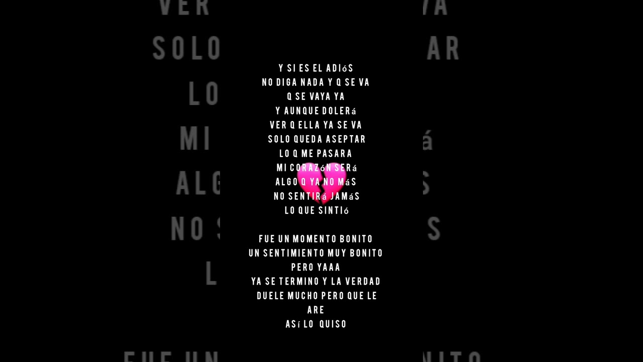 DUELE DECIR ADIOS //SOLITARIO 