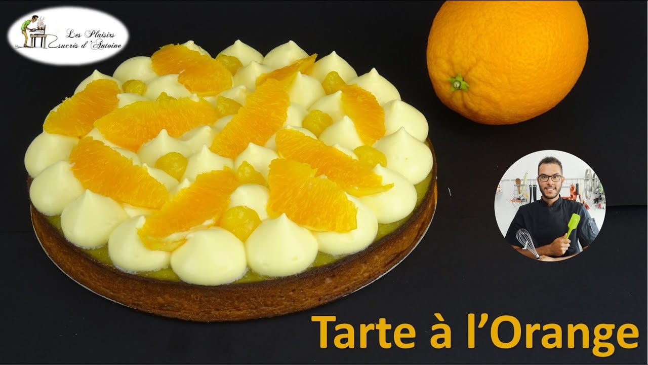 recette 🍊 TARTE A L'ORANGE 🍊