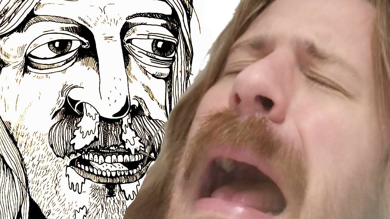 ASMR Drawing a self portrait because I'm ill