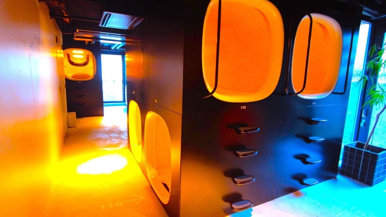 Самый простой капсульный отель в Японии 9 часов Akasaka Sleep Lab