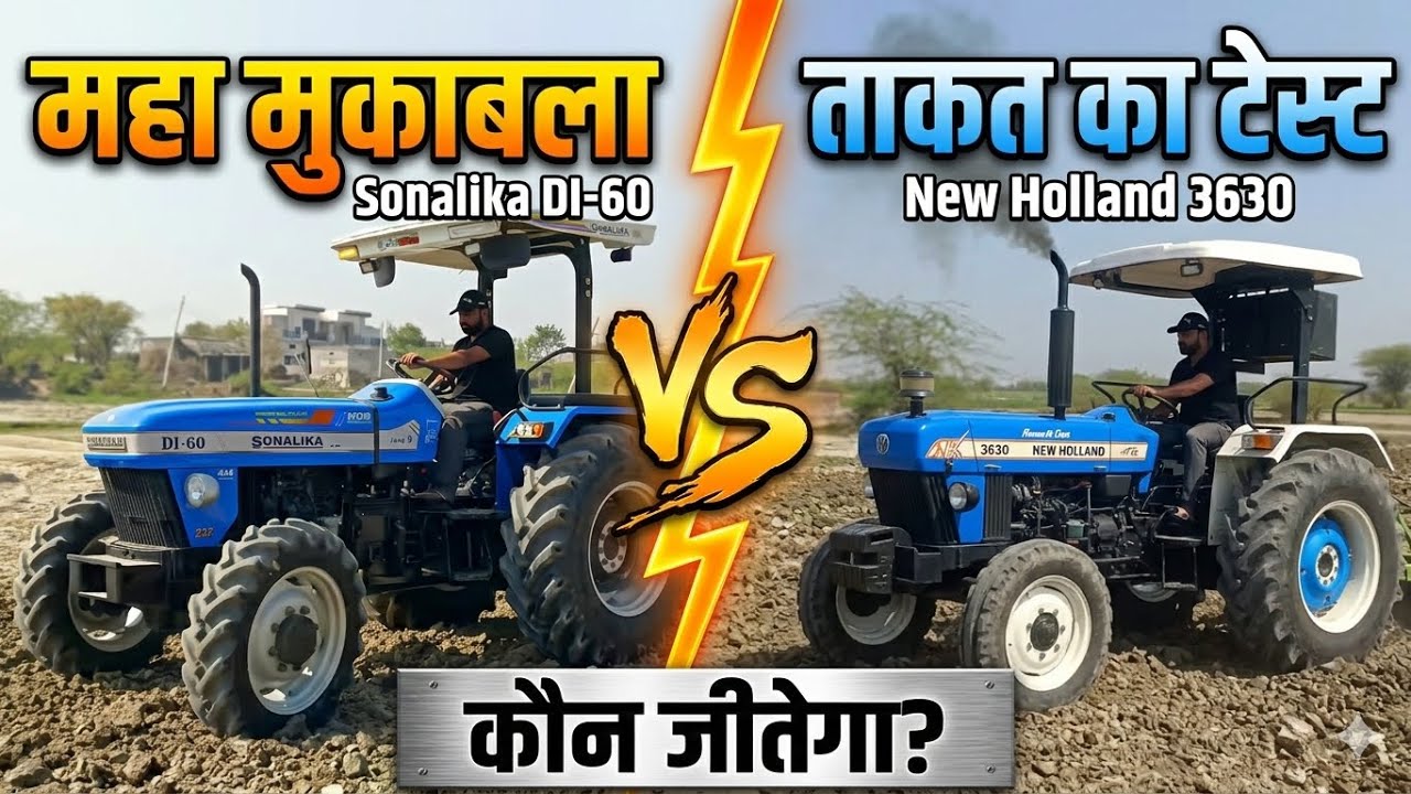 Sonalika DI 60 4x4 vs New Holland 3630 4x4 | किसमें है असली दम? 💪 