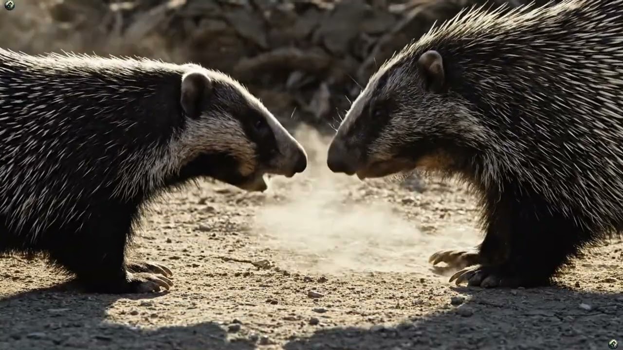 Hundreds of Quills… Yet the Badger Keeps Fighting!