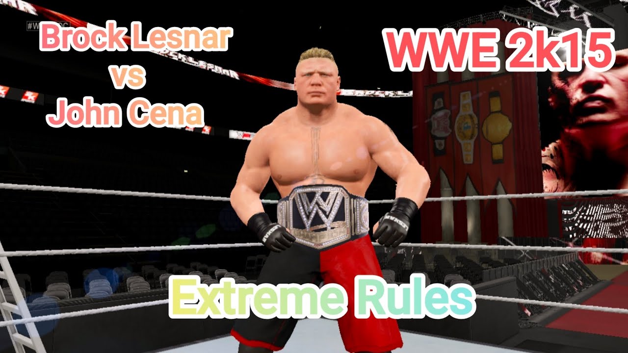 Brock vs John Cena | wwe 2k15 Gameplay | 