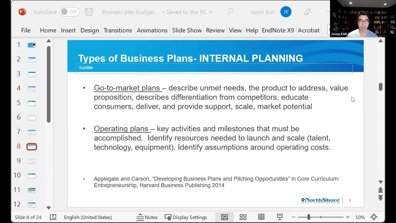 Practice Management Webinar - Making a Business Plan
