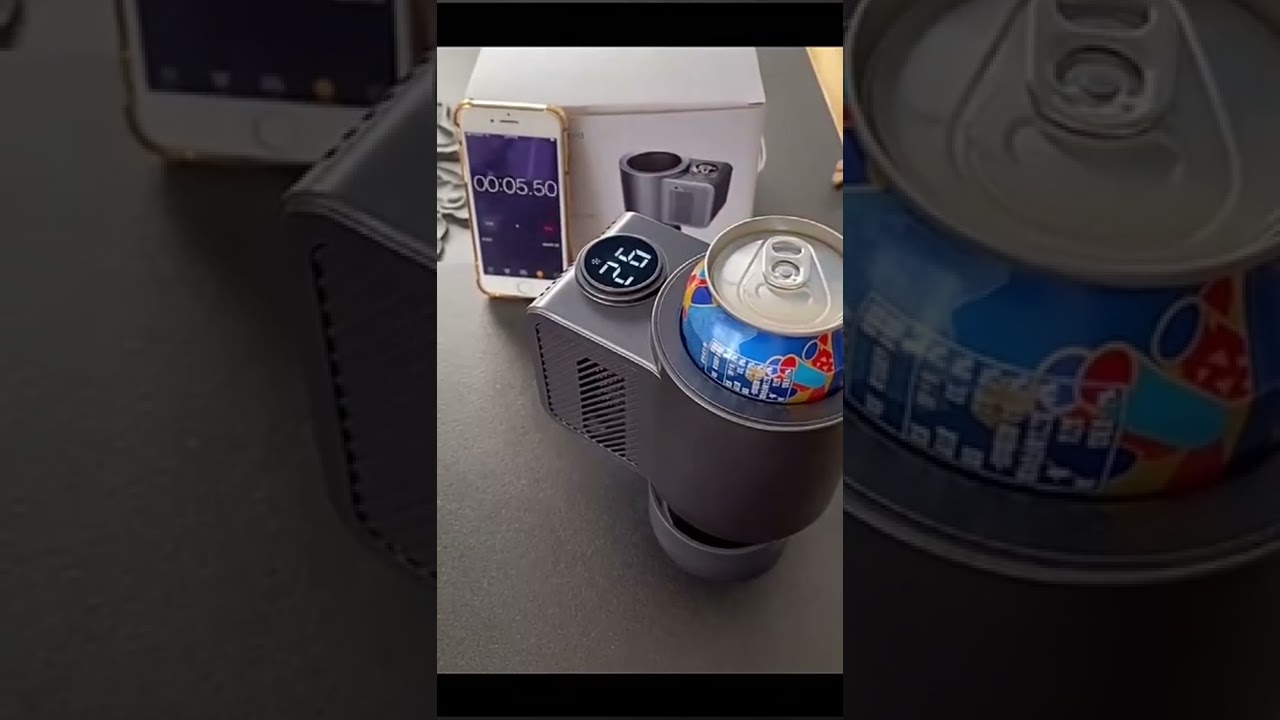 2-in-1 Electric Cooling Cup Mini Smart Car Refrigerator