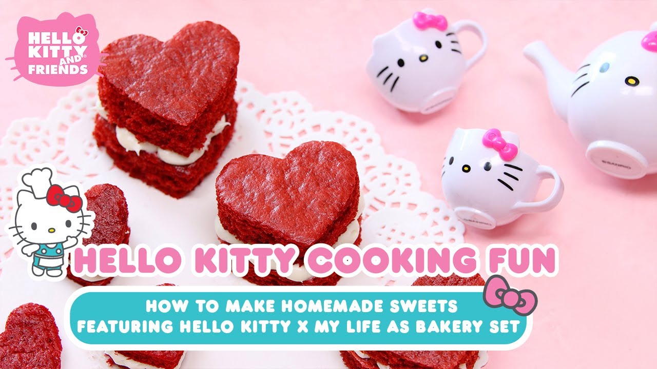 How to Make Homemade Sweets with Hello Kitty x My Life As Bakery Set | Hello Kitty Cooking Fun