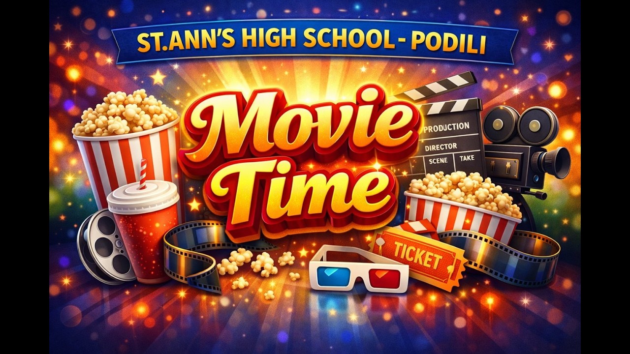 🍿 ST. ANN’S HIGH SCHOOL PODILI | ESL’s Movie Time 🎟️ |  #StAnnsHighSchool #Podili #ESLActivity