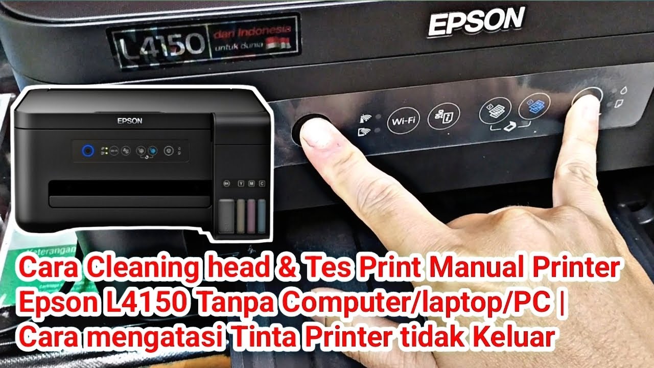 Как очистить печатающую головку и вручную протестировать её на принтере Epson L1450 | Решение про...