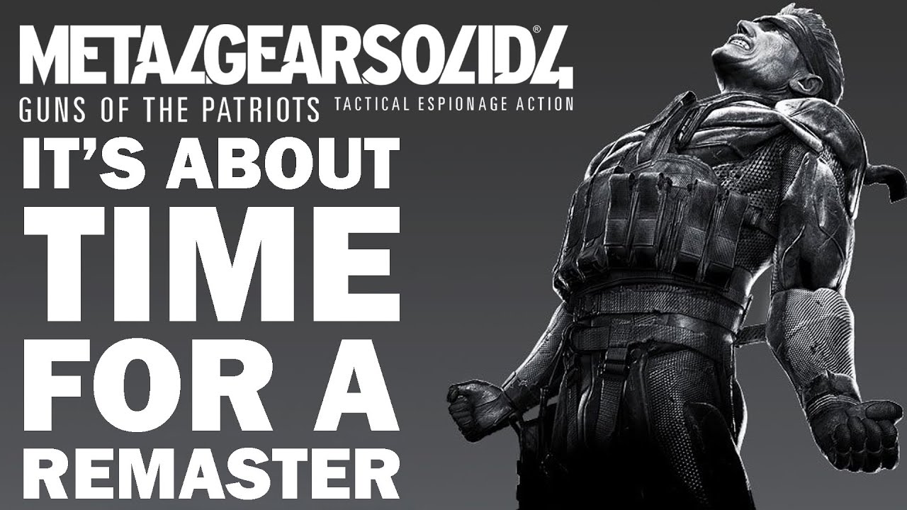17 Years Later, We Are Still Itching For A METAL GEAR SOLID 4 REMASTER/REMAKE...
