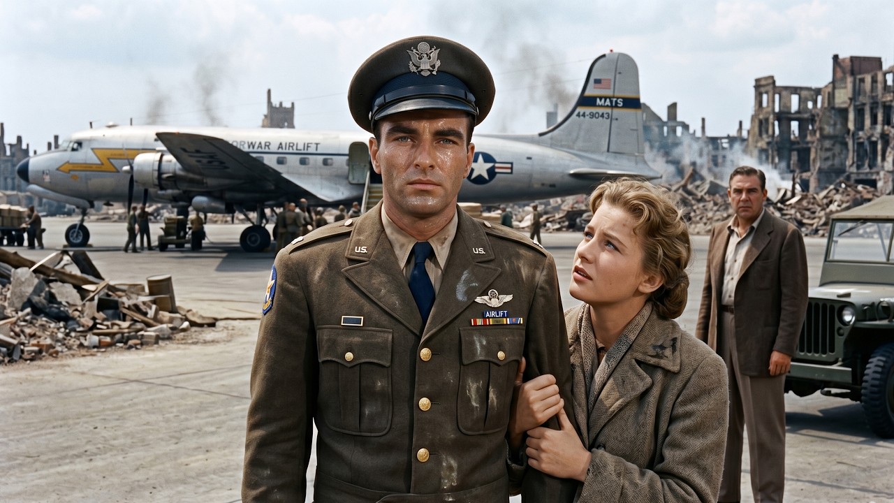 Montgomery Clift | The Big Lift (1950) | True WWII Historical Drama | Classic Full Movie 4K