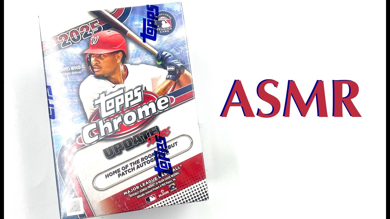 2025 Topps Chrome Update Series Baseball Cards ASMR Blaster Box Opening