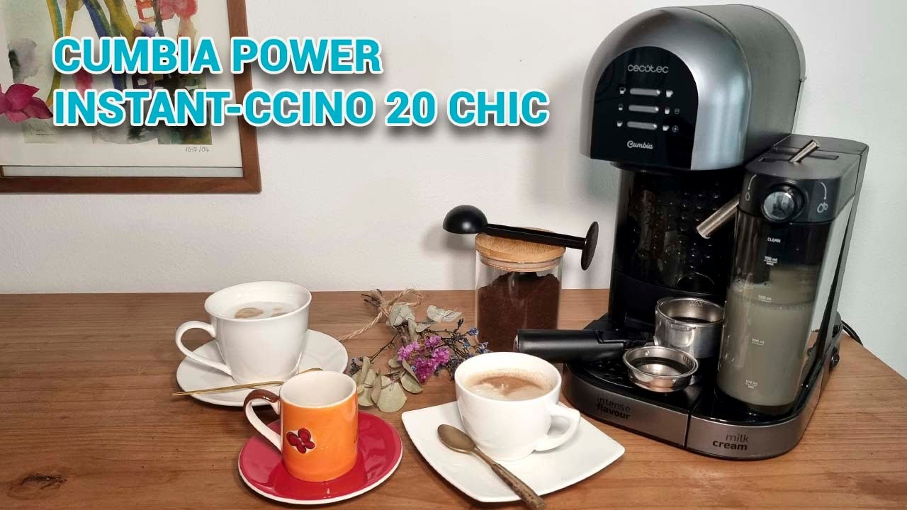 Cafetera Cumbia Cecotec Instant-ccino 20 Chic Serie Nera ☕️